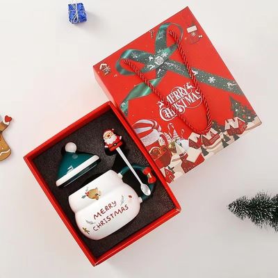 Creativas tazas de café de Navidad de 480 ml de capacidad Impresión de sublimación Diseño de Santa Claus