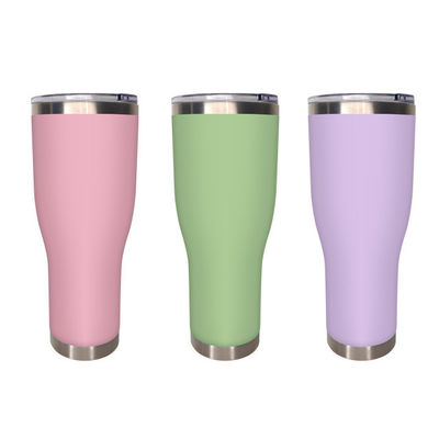 Diseño moderno 40 oz de acero inoxidable tumbler de doble pared para taza de café personalizable