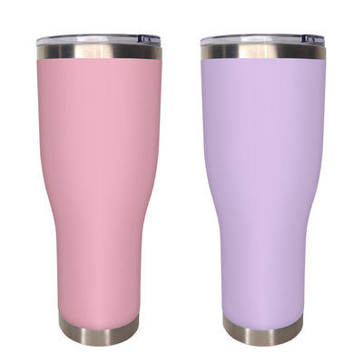 Diseño moderno 40 oz de acero inoxidable tumbler de doble pared para taza de café personalizable