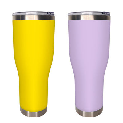 Diseño moderno 40 oz de acero inoxidable tumbler de doble pared para taza de café personalizable