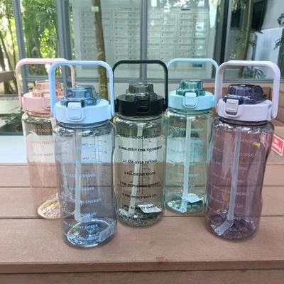 Botella de agua de plástico de 2000 ml Neoprene Vino boca ancha Bebida tapa de botella Manga Unisex
