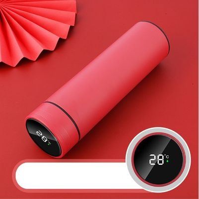 Termos personalizados normales de 500 ml con pantalla de temperatura digital inteligente y diseño a prueba de fugas
