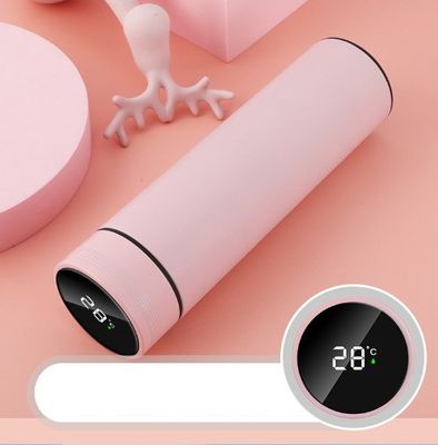 Termos personalizados normales de 500 ml con pantalla de temperatura digital inteligente y diseño a prueba de fugas