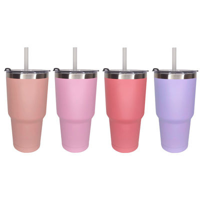 Diseño moderno 30 oz de acero inoxidable tumbler de doble pared para oficina/coche/hogar