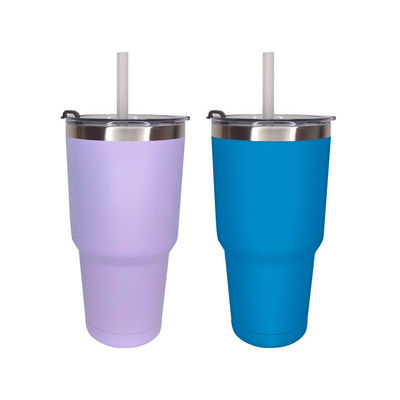Diseño moderno 30 oz de acero inoxidable tumbler de doble pared para oficina/coche/hogar