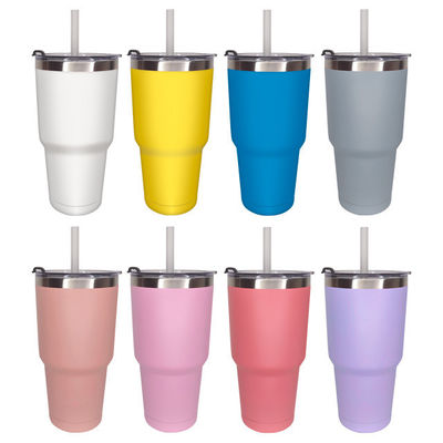 Diseño moderno 30 oz de acero inoxidable tumbler de doble pared para oficina/coche/hogar