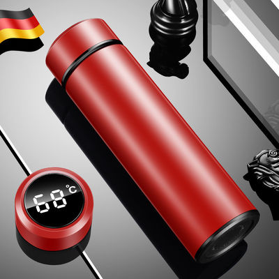 Logotipo personalizado Aceptado 304 Copo térmico de acero inoxidable con tapa de visualización de temperatura