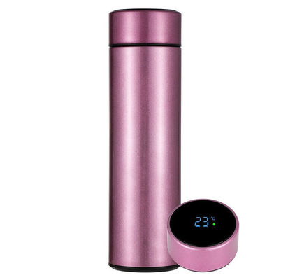 Botella térmica aislada al vacío libre de BPA con pantalla de temperatura LED e infusor de té