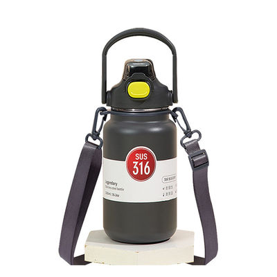 Botella de agua de acero inoxidable de doble pared de 1300 ml aislada al vacío para tazas de viaje para niños
