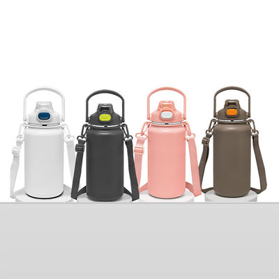 Botella de agua de acero inoxidable de doble pared de 1300 ml aislada al vacío para tazas de viaje para niños