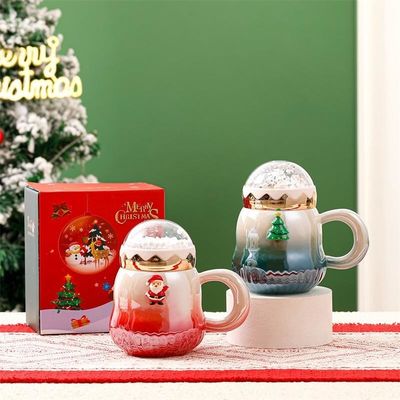 Gradient Color Cerámica Regalo en Cajas de Tazas 2023 Nuevo Diseño para Accesorios de Navidad