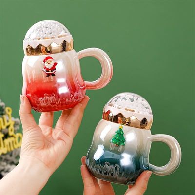 Gradient Color Cerámica Regalo en Cajas de Tazas 2023 Nuevo Diseño para Accesorios de Navidad