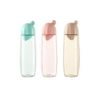 Botella de agua de logotipo personalizado con tapa Taza anti-fuga para viajes escolares al aire libre