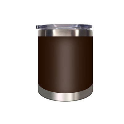 Tumbler de viaje de acero inoxidable con mango y tapa recubiertos en polvo Durable y colorido