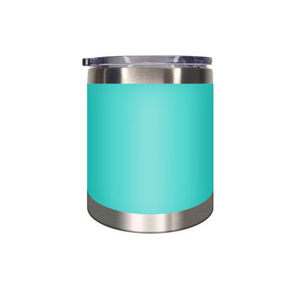 Diseño moderno 12 oz tumbler de acero inoxidable con doble aislamiento de vacío de pared y tapa