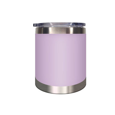 Diseño moderno 12 oz tumbler de acero inoxidable con doble aislamiento de vacío de pared y tapa
