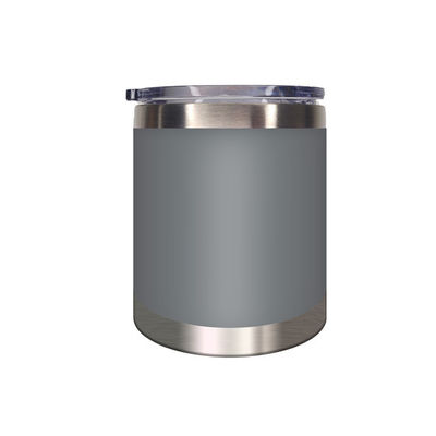 Diseño moderno 12 oz tumbler de acero inoxidable con doble aislamiento de vacío de pared y tapa