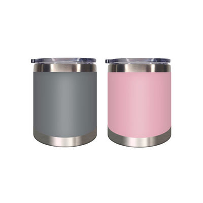 Diseño moderno 12 oz tumbler de acero inoxidable con doble aislamiento de vacío de pared y tapa