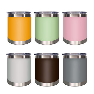 Diseño moderno 12 oz tumbler de acero inoxidable con doble aislamiento de vacío de pared y tapa