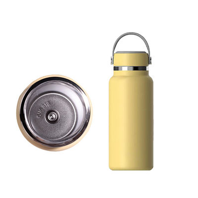 Botella de agua aislada de acero inoxidable de doble pared de 750 ml con logotipo personalizado para bebidas