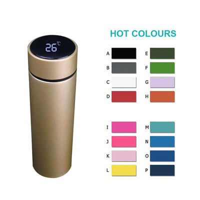 Flasco térmico de 500 ml de estilo clásico no invertido con pantalla de temperatura LED
