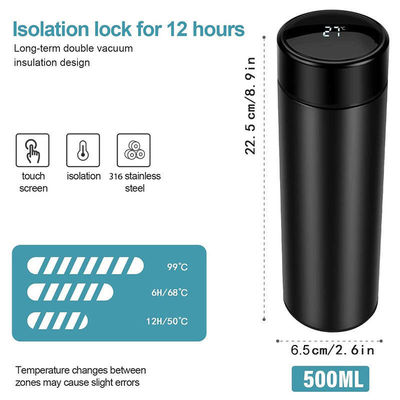 Todas las personas aplicables 17 oz 500 ml botella de agua aislada al vacío de acero inoxidable personalizada