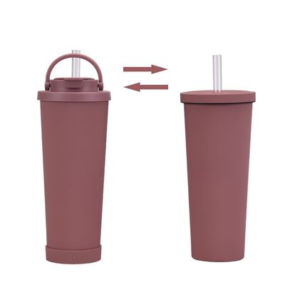 Acero inoxidable Reutilizable Taza de viaje de té café con tapa Logotipo personalizado aceptable
