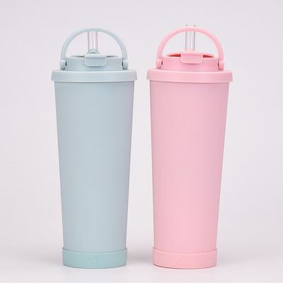 Acero inoxidable Reutilizable Taza de viaje de té café con tapa Logotipo personalizado aceptable
