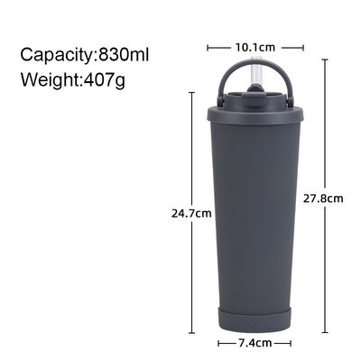 Acero inoxidable Reutilizable Taza de viaje de té café con tapa Logotipo personalizado aceptable