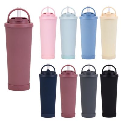Acero inoxidable Reutilizable Taza de viaje de té café con tapa Logotipo personalizado aceptable
