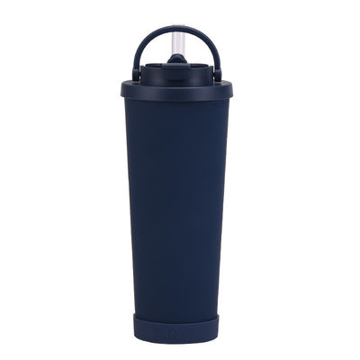 Vacuo aislado de acero inoxidable de viaje taza de café multicolor con tapa
