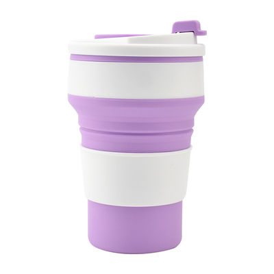Taza plegable de silicona 350ml 500ml Libre de BPA viajes modernos al aire libre acampar senderismo taza de agua