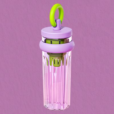 Taza de viaje con paja 700 ml de gran capacidad aislante térmico botella portátil transparente