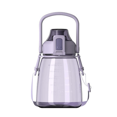 Accesorios para viajes al aire libre HANDGRIP personalizado Bebidas para niños sin BPA Botella de agua con paja