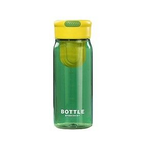 En stock y OEM aceptado Logotipo personalizado Botella de agua de plástico de 650ml PP con separador de té