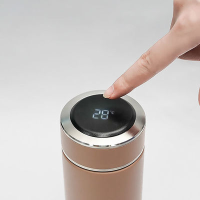 Logotipo personalizado Impreso 500 ml de acero inoxidable aislado al vacío bebidas inteligentes para oficina