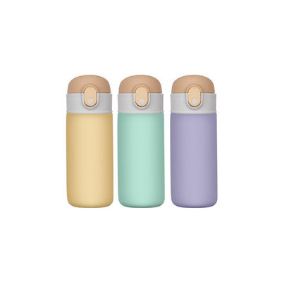 Flasca deportiva de 16 oz para niños Flasca de vacío aislada Termos con calidad alimentaria PP / silicona