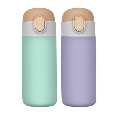 16 oz Bebés Flasco Deportivo De Negocios Aislado Botella De Agua De Acero Inoxidable Con Paja