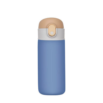 16 oz Bebés Flasco Deportivo De Negocios Aislado Botella De Agua De Acero Inoxidable Con Paja