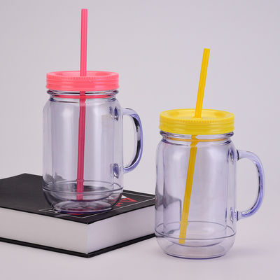 Supermercado Aplicable Tazas de bebida claras unisex con tapas y paja sellable