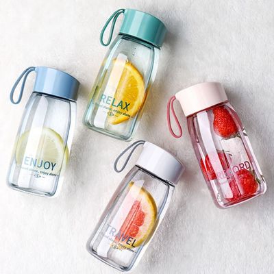 Logotipo personalizado aceptable 380 ml de leche zumo de té botella de agua potable para la comercialización