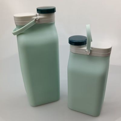 Logotipo personalizado Botella de agua de silicona plegable perfecta para regalos de negocios