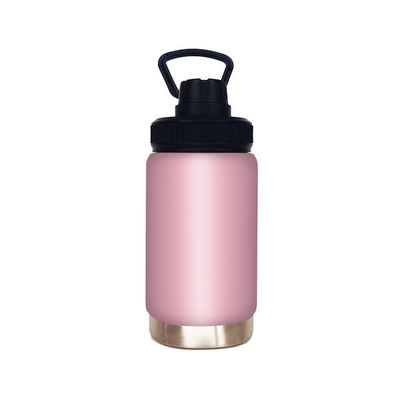 12 oz de biberón rosado de doble pared reutilizable con rendimiento de aislamiento térmico y mango