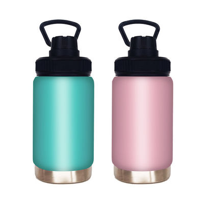 12 oz de biberón rosado de doble pared reutilizable con rendimiento de aislamiento térmico y mango