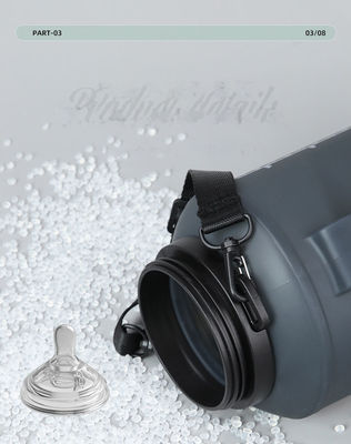 Botella de agua de silicona plegable libre de BPA Prime orgánica personalizada para regalos