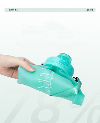 Botella de agua de silicona plegable libre de BPA Prime orgánica personalizada para regalos