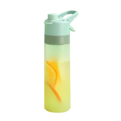 Botella de agua de pulverización aislada de plástico de doble pared PC para deportes en bicicleta al aire libre