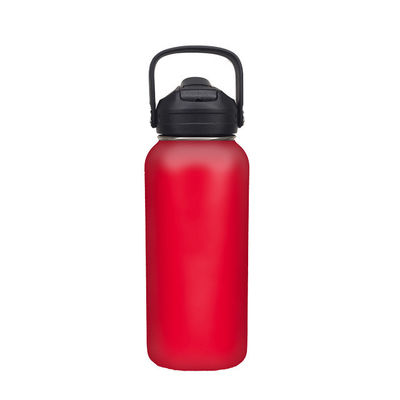 32OZ/40OZ/50OZ Azul Logotipo clásico personalizado Mango deportivo portátil de vacío de botella de acero inoxidable