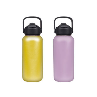 304 de acero inoxidable de bala de mango portátil copa de botella deportiva con logotipo personalizado