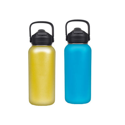 32OZ/40OZ/50OZ Lujo de doble capa de vacío 304 botella de agua de acero inoxidable con mango